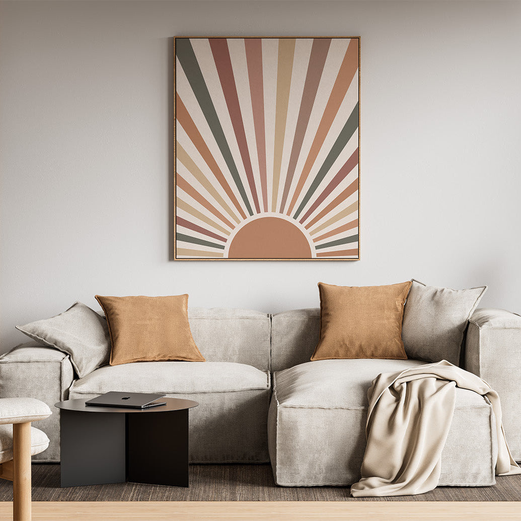Retro Sunburst - Poster